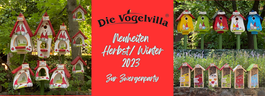 **Neue Herbst-Highlights 2023: Vogelvilla präsentiert Forsthaus und Zwergenparty-Kollektion!**