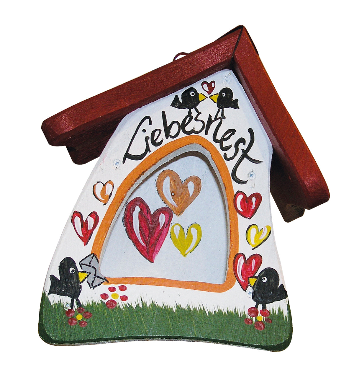Futterhaus - Futtermini Liebesnest Brief weiß