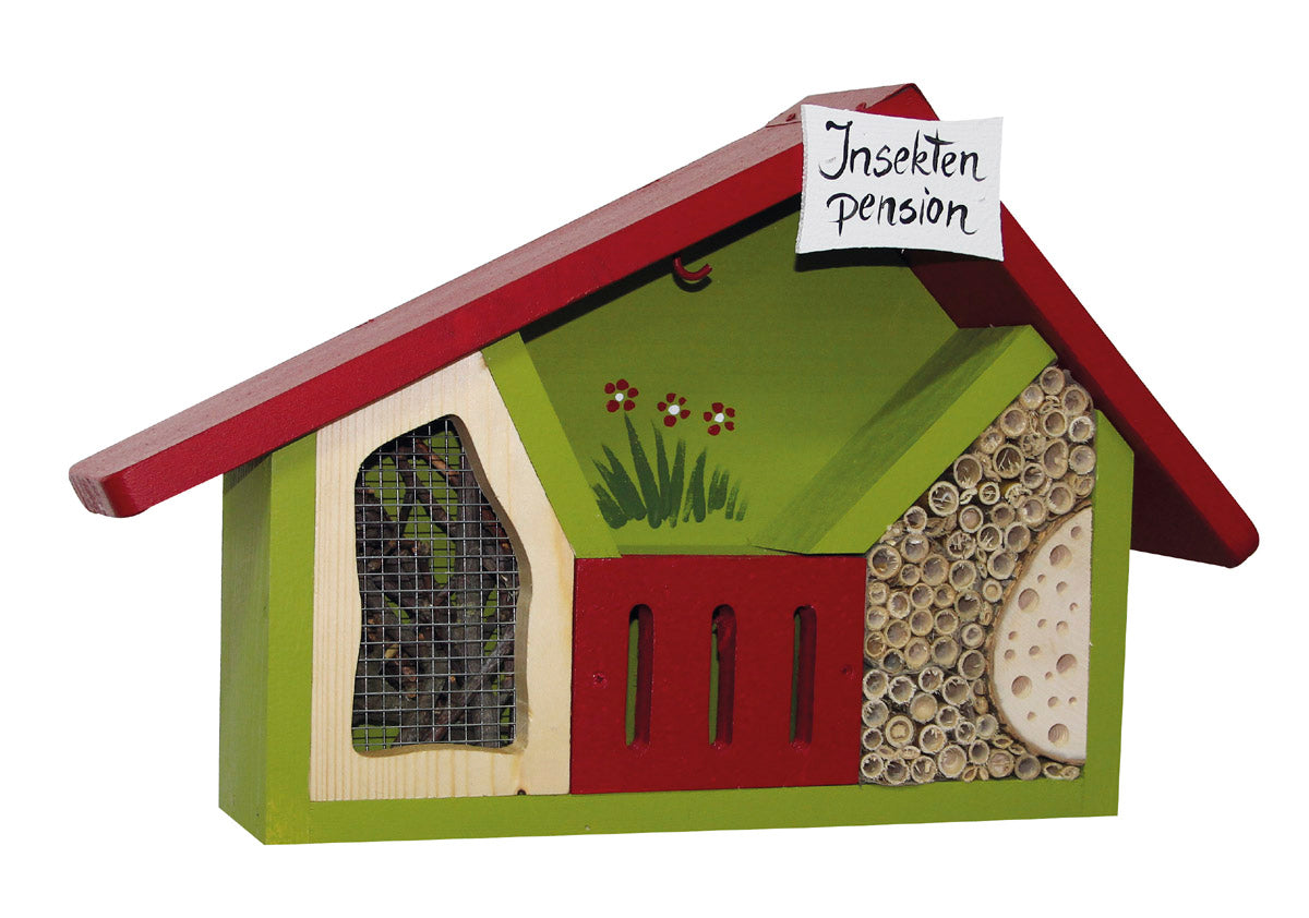 3erSet Insektenpension mini Wandmontage kiwi weiß gelb