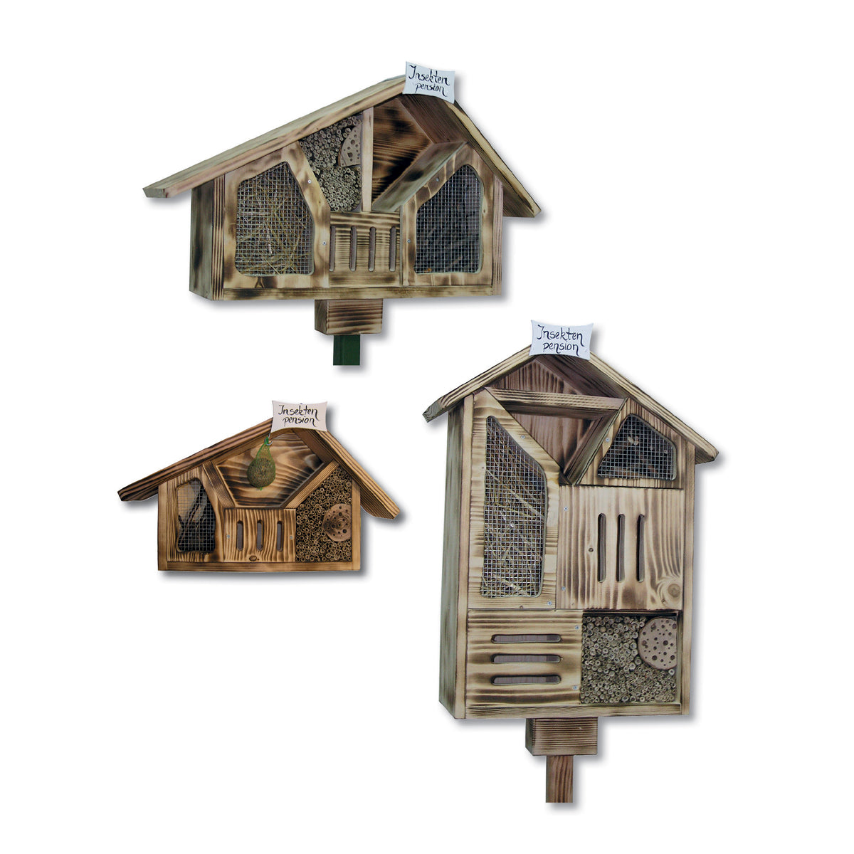 3er Set Insektenpension Rustikal (3 Stk.)