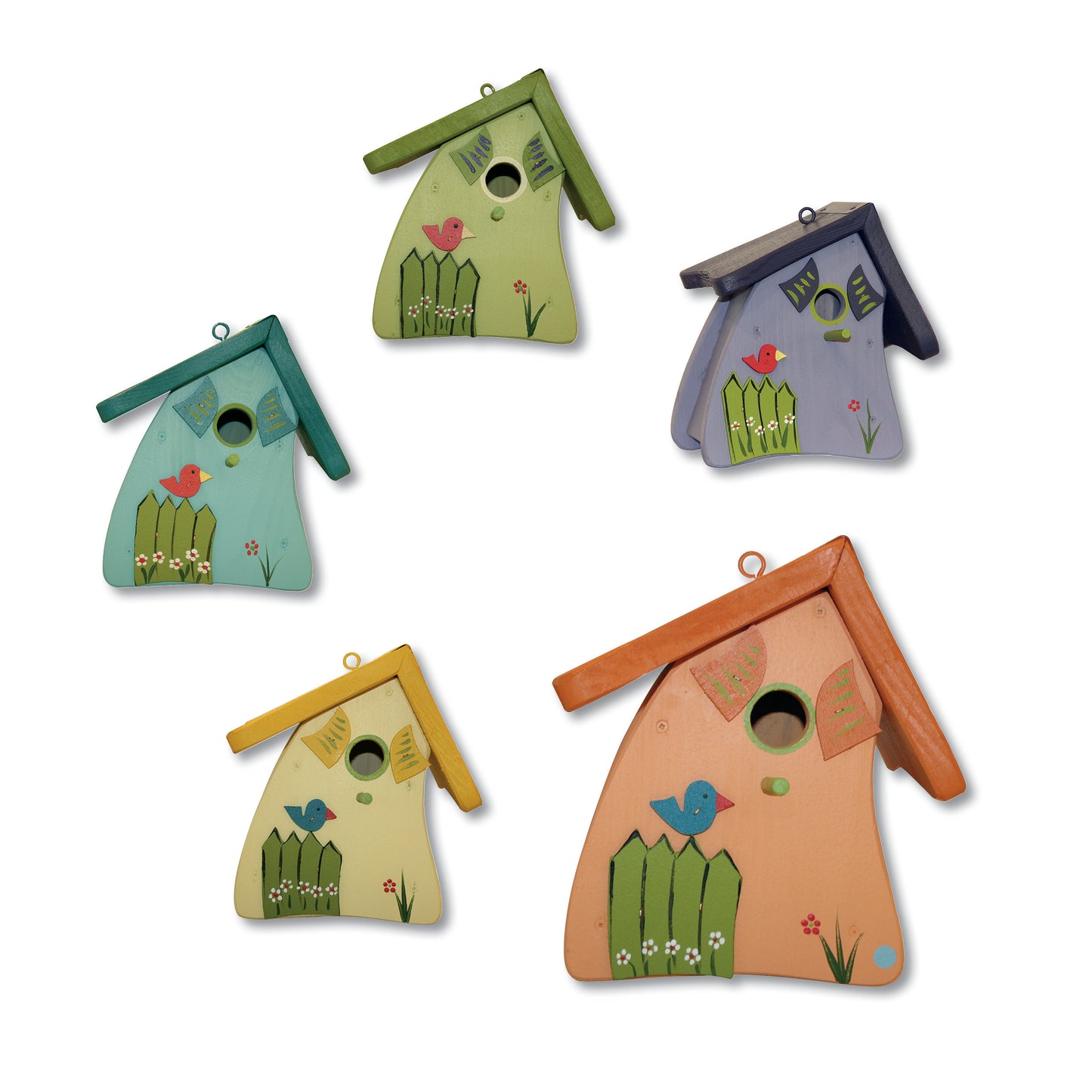 5er Set Nistkasten - Nistmini Gartenlust 2