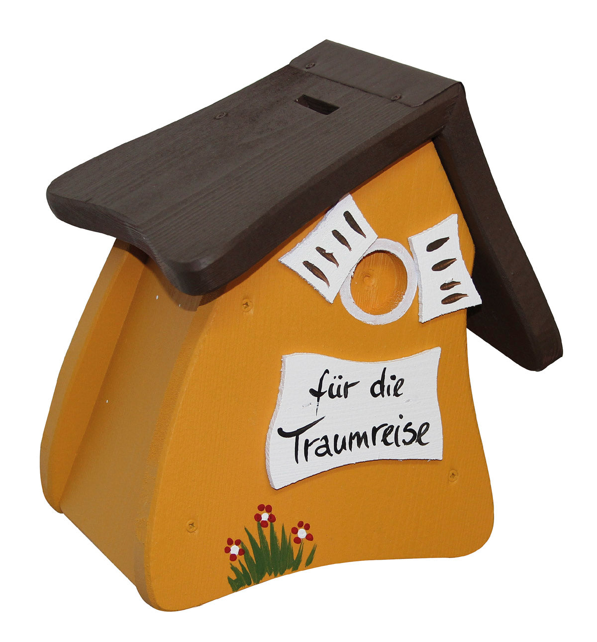 Hausbank Spardose Traumreise honiggelb
