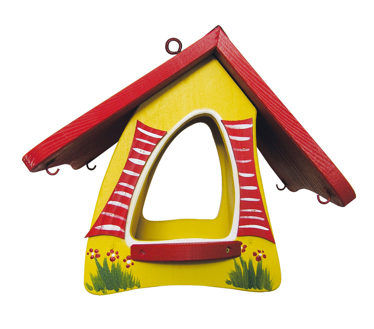 Vogelfutterhaus Futterhobbit hängend gelb