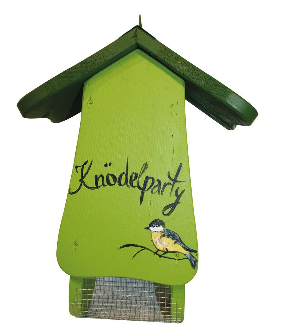 Vogelfuttersilo Knödelparty grün