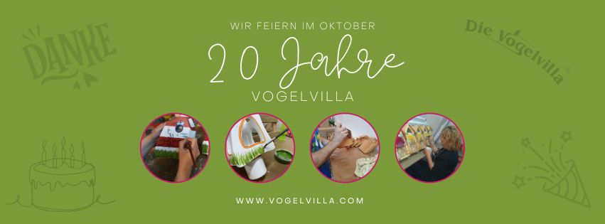 🎉 20 Jahre Vogelvilla – Wir sagen DANKE! 🐦💚