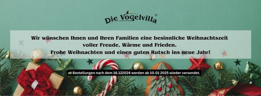 ✨ Frohe Weihnachten wünscht die Vogelvilla! 🎄✨