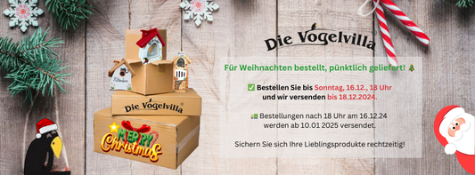 Bestellen Sie rechtzeitig – unser Versandplan für die Feiertage! 🎄
