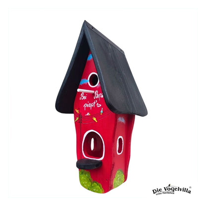 Kombiniertes Vogelhaus - Minivilla 1 „Bei Papa piept’s“