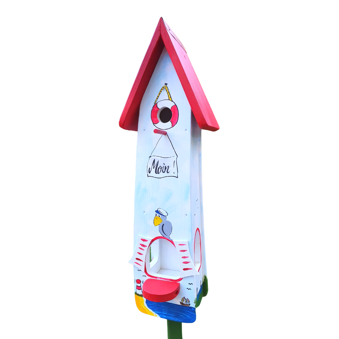 Kombiniertes Vogelhaus - Minivilla 2 Moin