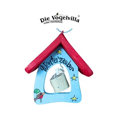 Futterschaukel Minibistro "Winterzauber" hängend