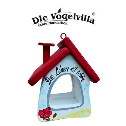 5er Set Futterhaus - Futterstube "Das Leben ist schön"