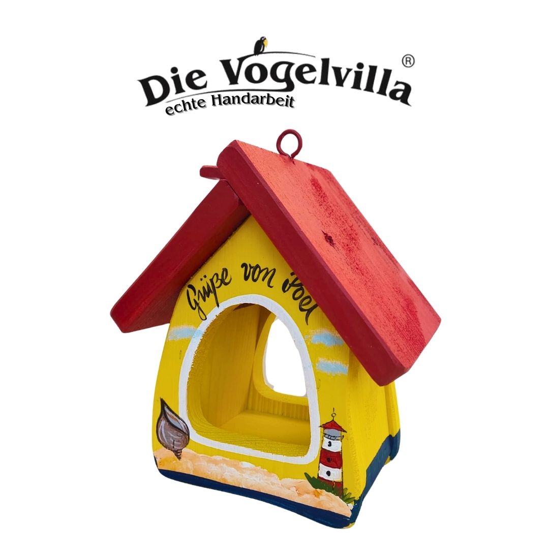 Futterhaus - Futterstube Muschel "Grüße von..." - personalisierbar