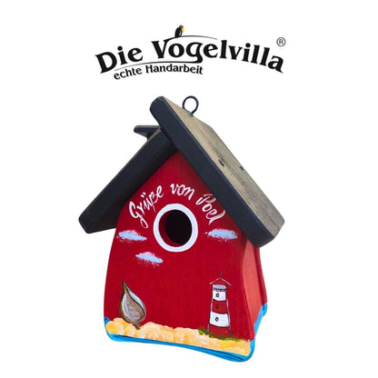 5er Set Nistkasten Niststube Muschel "Grüße von..." - personalisierbar