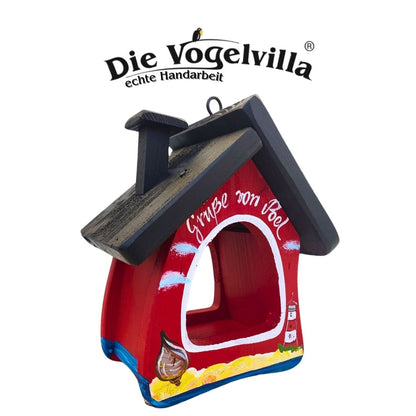 Futterhaus - Futterstube Muschel "Grüße von..." - personalisierbar