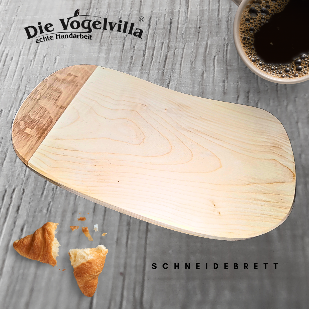 6er Pack Schneid- und Frühstücksbrettchen aus Ahorn und Eiche – natürliche Begleiter für jeden Tag