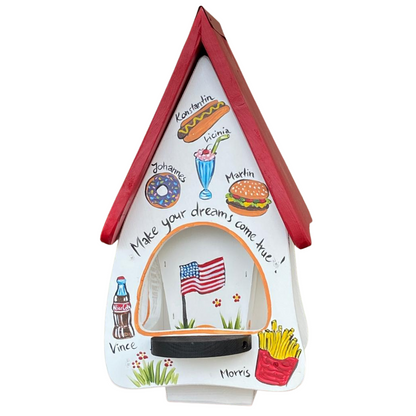 Futterhaus mit Silo - Futtervilla Food  - personalisiert