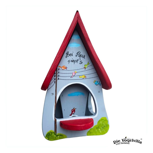 Futterhaus mit Silo – Futtervilla klein „Bei Papa piept’s“