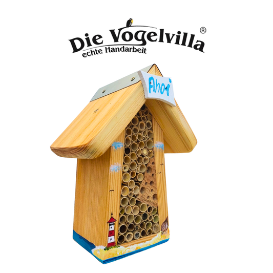 Pension pour abeilles Mini - grande avec inscription « Ahoi »