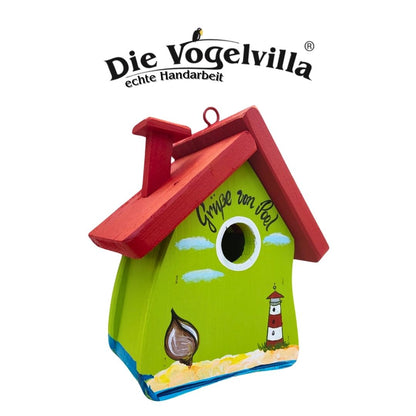 5er Set Nistkasten Niststube Muschel "Grüße von..." - personalisierbar