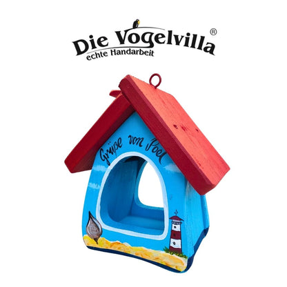 Futterhaus - Futterstube Muschel "Grüße von..." - personalisierbar