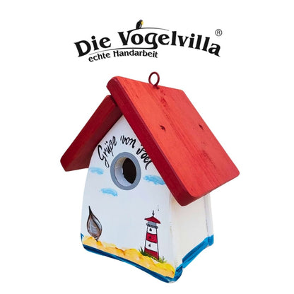 5er Set Nistkasten Niststube Muschel "Grüße von..." - personalisierbar