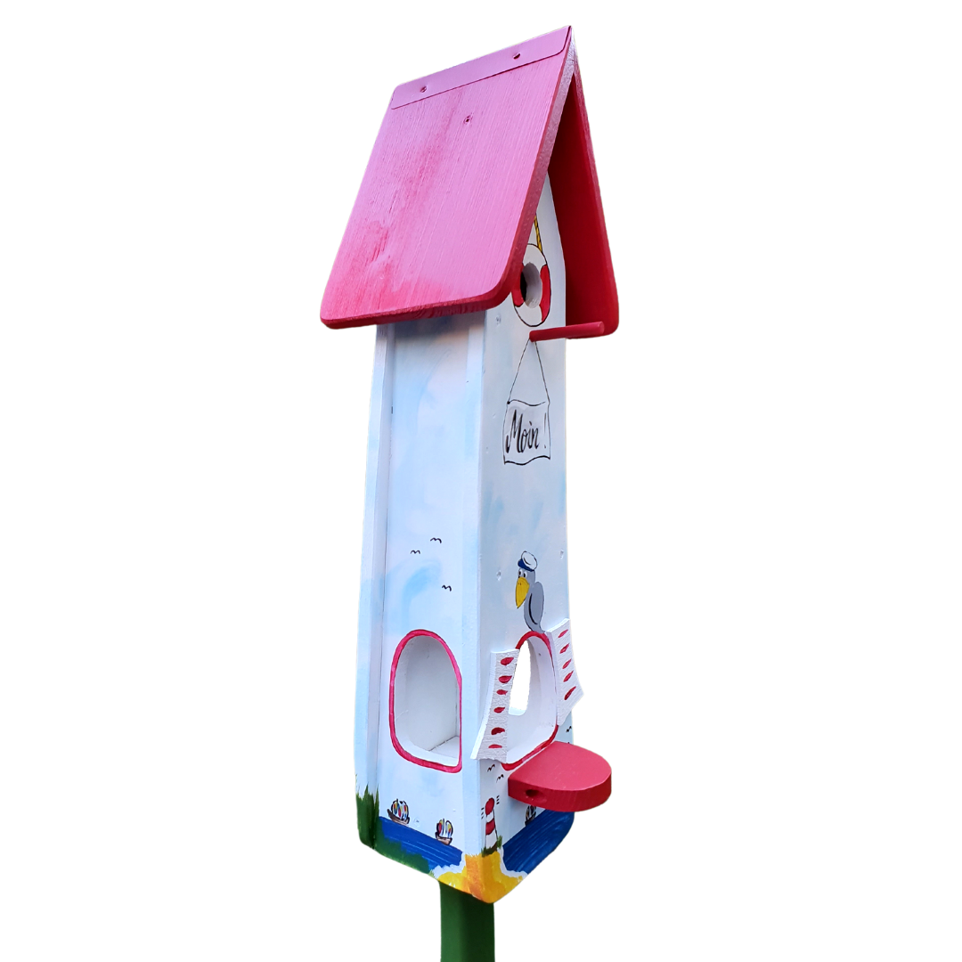 Kombiniertes Vogelhaus - Minivilla 2 Moin