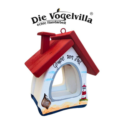 Futterhaus - Futterstube Muschel "Grüße von..." - personalisierbar