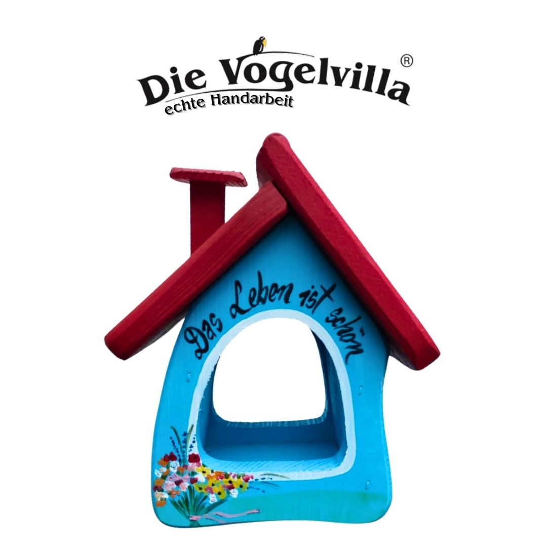 5er Set Futterhaus - Futterstube "Das Leben ist schön"