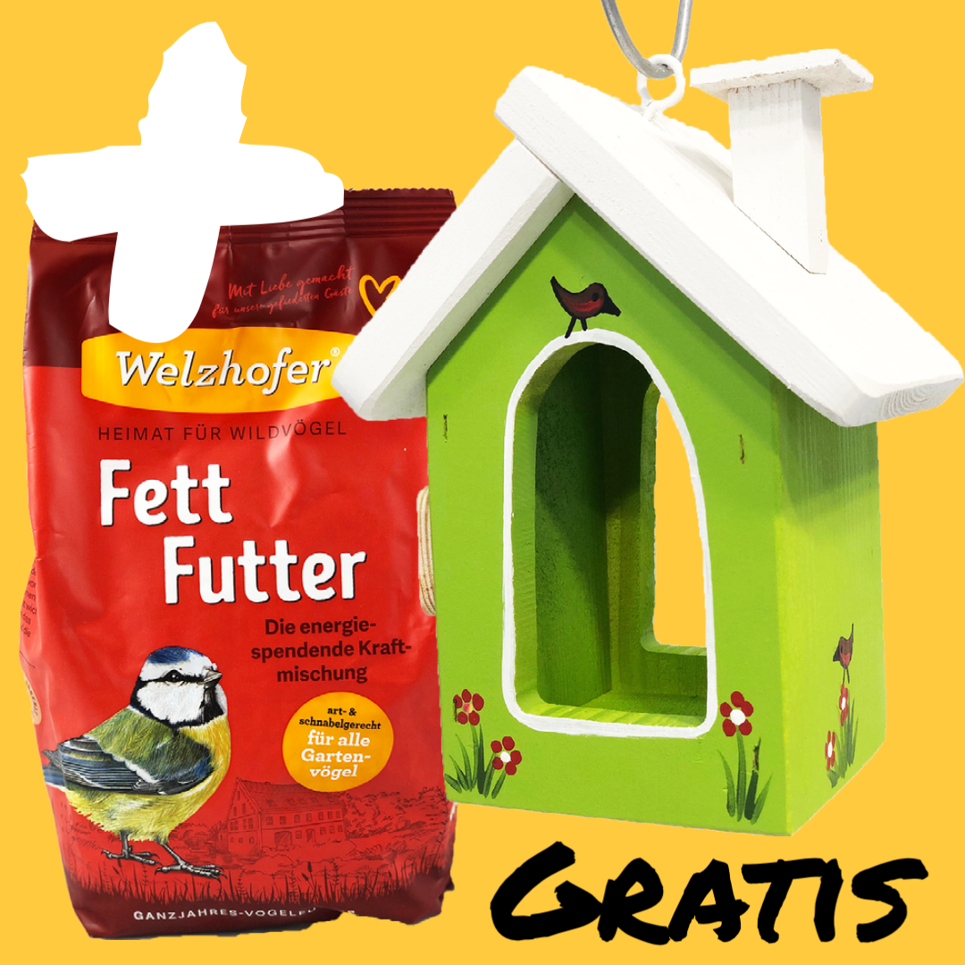Bonus Berghütte mini kiwi + Fettfutter 1 Kg
