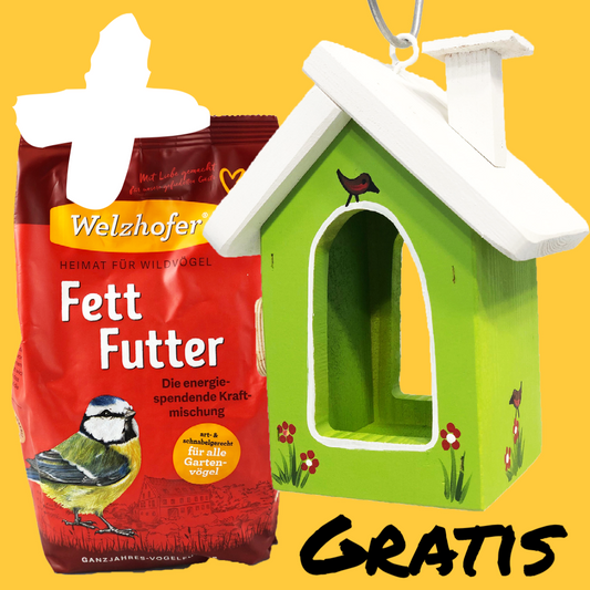 Bonus Berghütte mini kiwi + Fettfutter 1 Kg