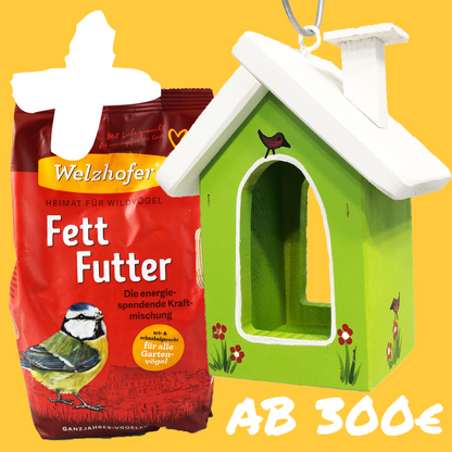 Bonus Berghütte mini kiwi + Fettfutter 1 Kg