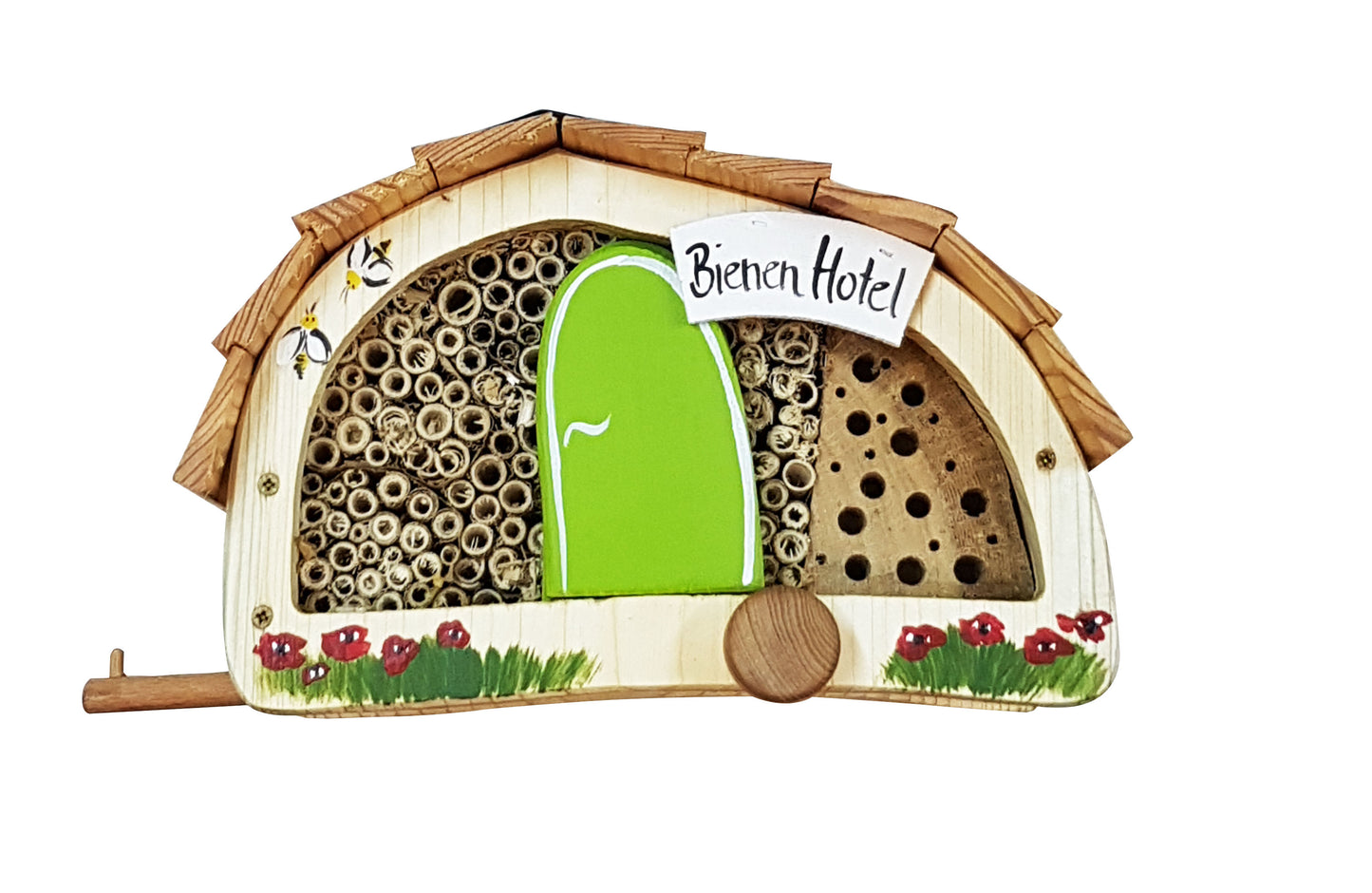 Doppel-SET Bienenhotel "Womo" mit Lamellendach 10Stk.