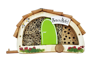 Doppel-SET Bienenhotel "Womo" mit Lamellendach 10Stk.
