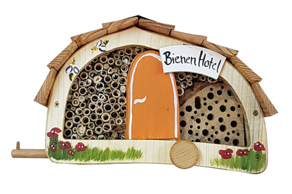 Doppel-SET Bienenhotel "Womo" mit Lamellendach 10Stk.