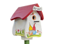 Combined birdhouse - forester's house "Hier piept´s" standing