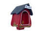 Combined birdhouse - forester's house "Hier piept´s" standing
