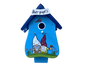 Combined birdhouse - forester's house "Hier piept´s" standing