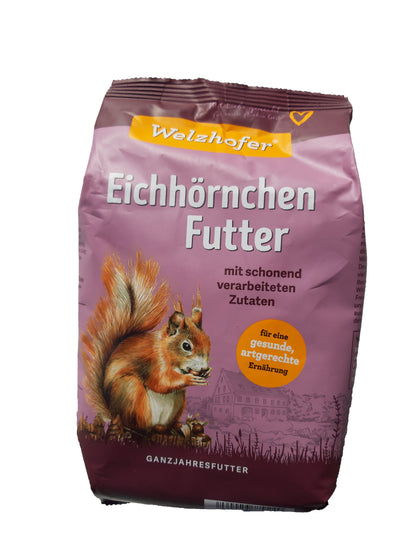 Welzhofer Eichhörnchen Futter 1 Kg - Mit artgerechten Zutaten