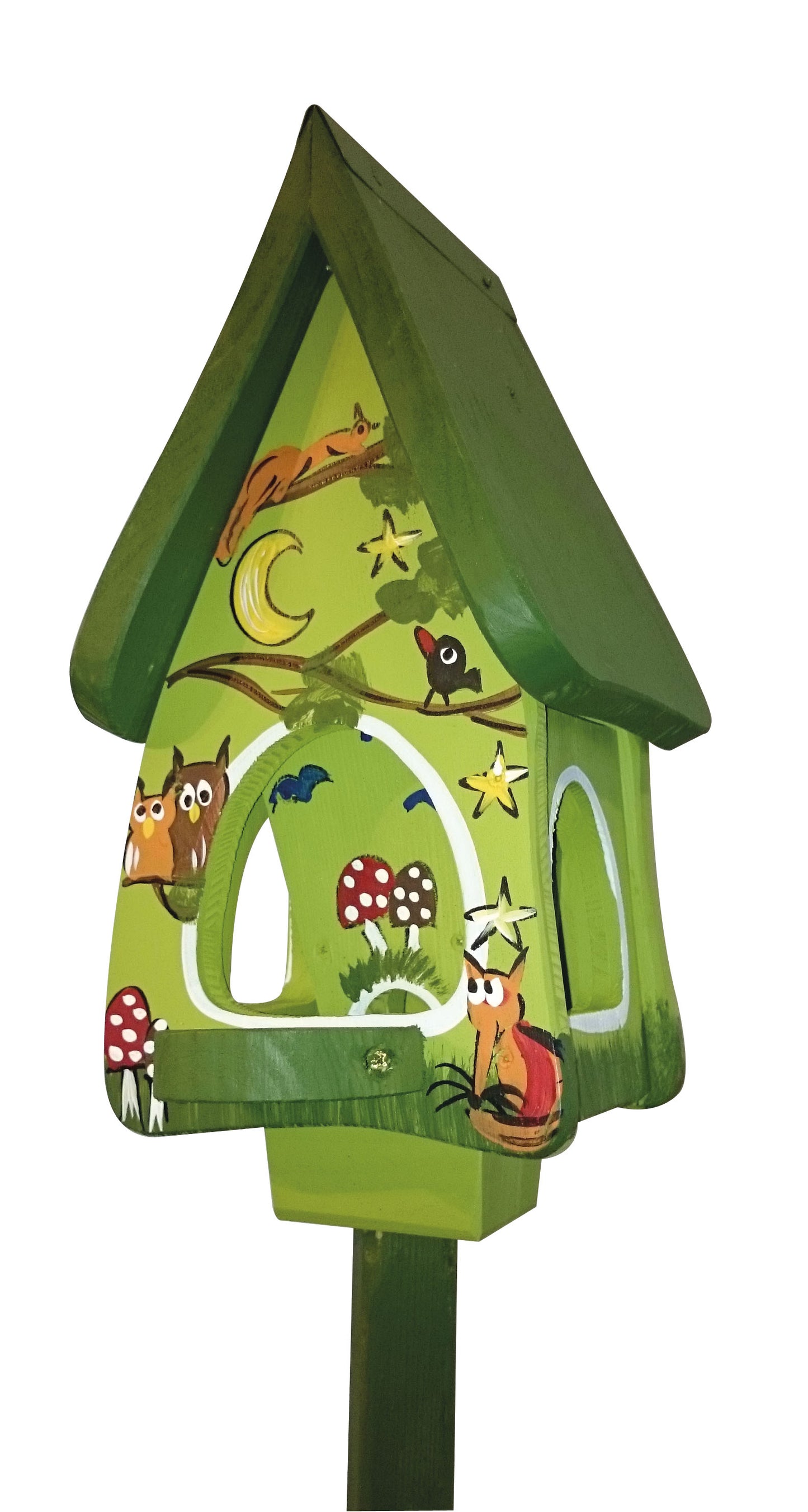 5er Set Futterhaus mit Silo - Futtervilla mini Mixed