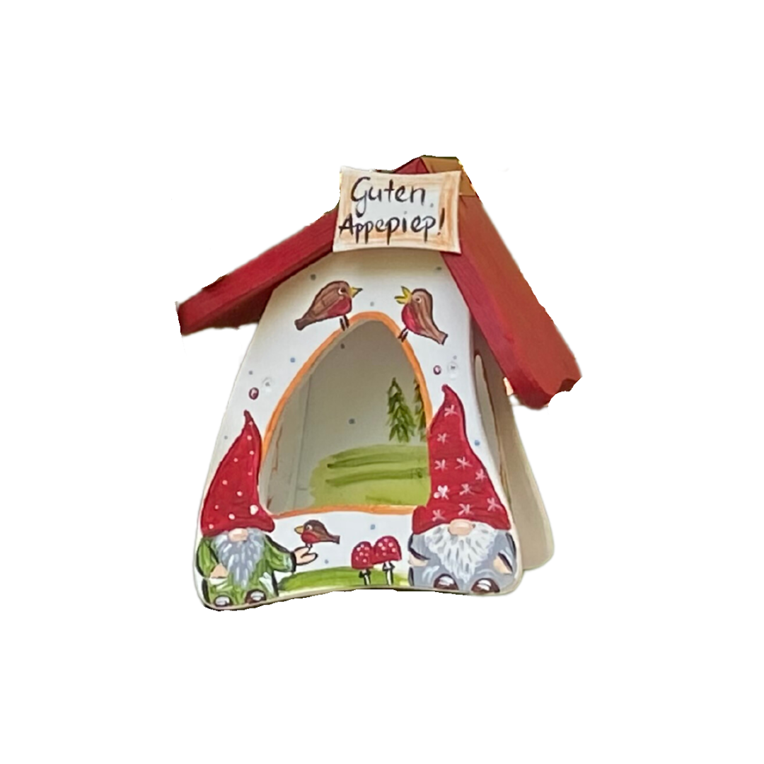 Feeding house - Feeding mini dwarf party "Guten Appepiep" in white