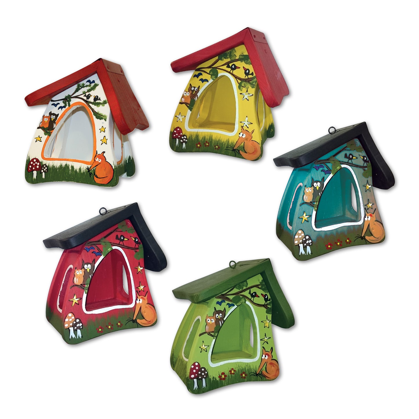 SET Futterhaus - Futtermini Tiere des Waldes 5 Stk.