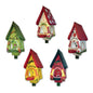 5er Set Futterhaus mit Silo - Futtervilla mini Mixed