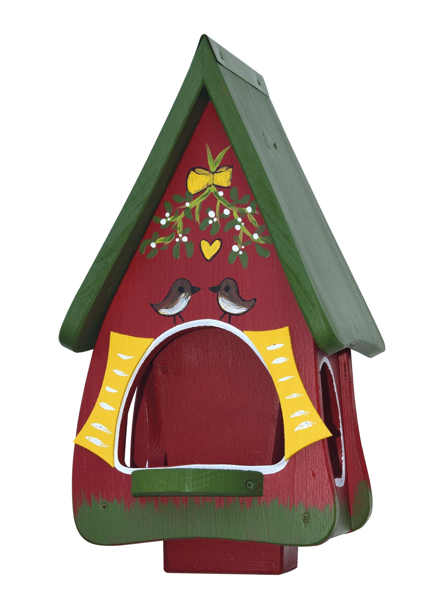 5er Set Futterhaus mit Silo - Futtervilla klein Hobbit Mistelzweig