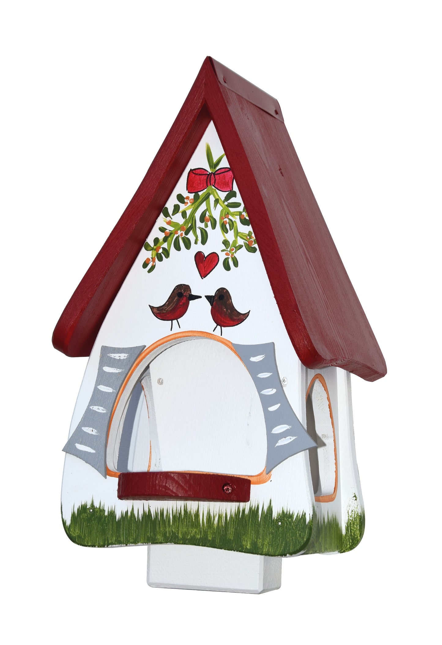5er Set Futterhaus mit Silo - Futtervilla klein Hobbit Mistelzweig