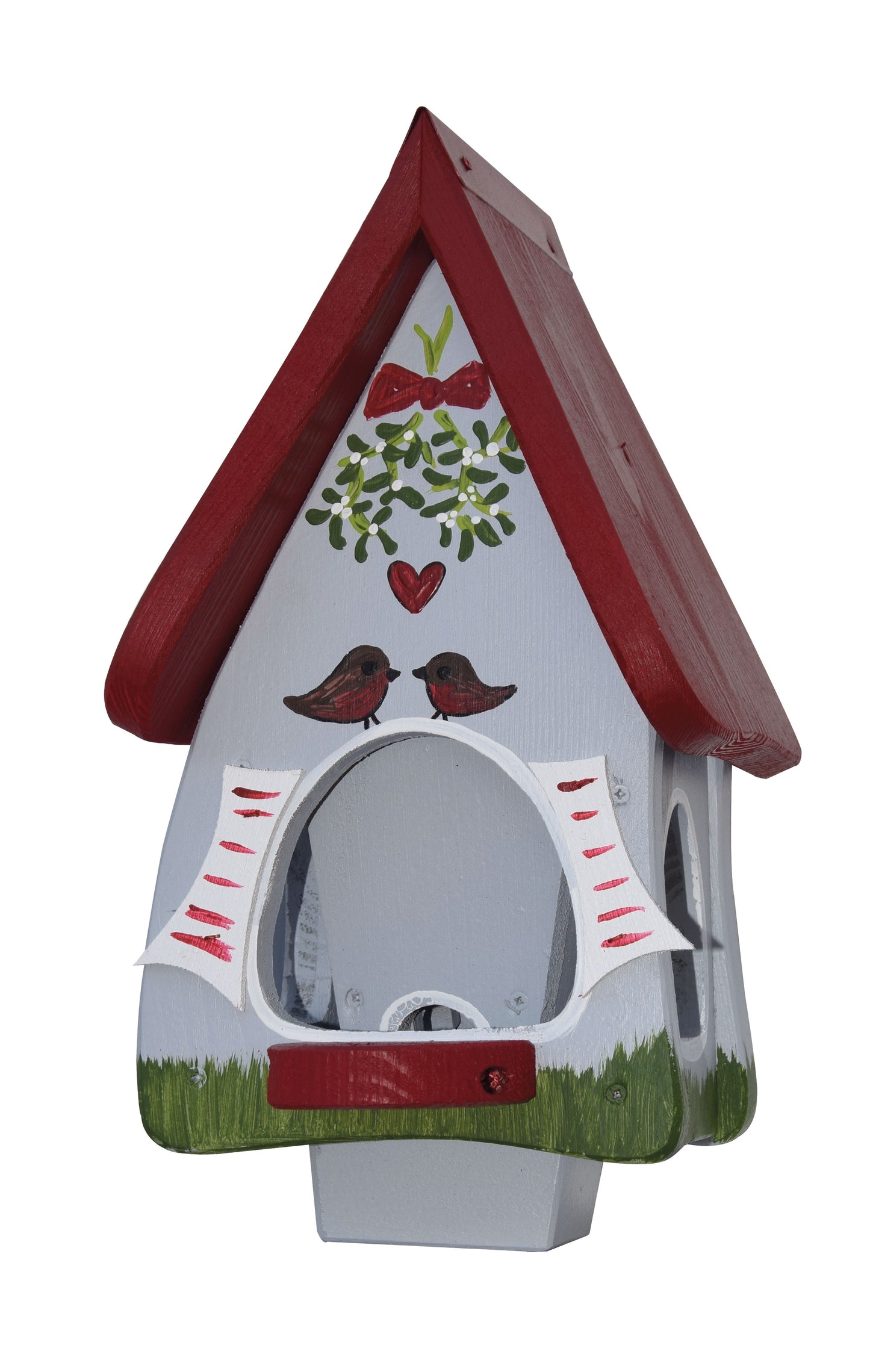 5er Set Futterhaus mit Silo - Futtervilla klein Hobbit Mistelzweig