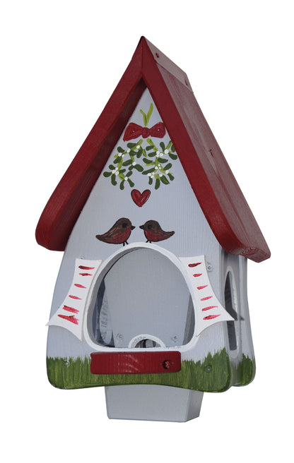 5er Set Futterhaus mit Silo - Futtervilla klein Hobbit Mistelzweig