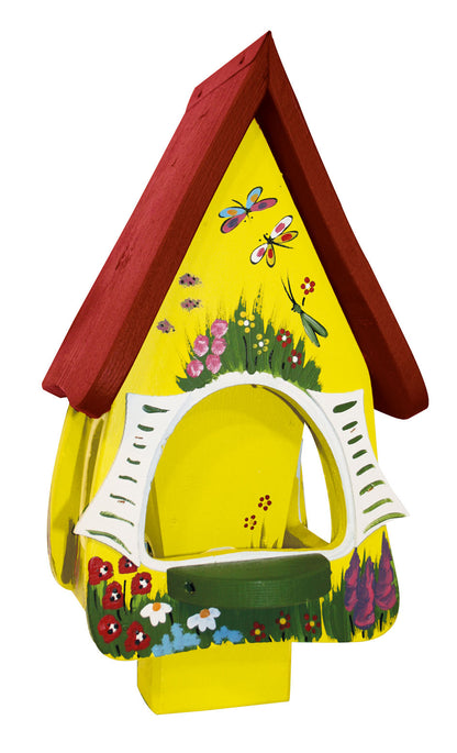 5er Set Futterhaus mit Silo - Futtervilla klein Gartenzauber 5 Farben