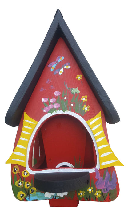 5er Set Futterhaus mit Silo - Futtervilla klein Gartenzauber 5 Farben