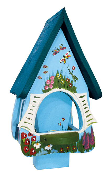 5er Set Futterhaus mit Silo - Futtervilla klein Gartenzauber 5 Farben