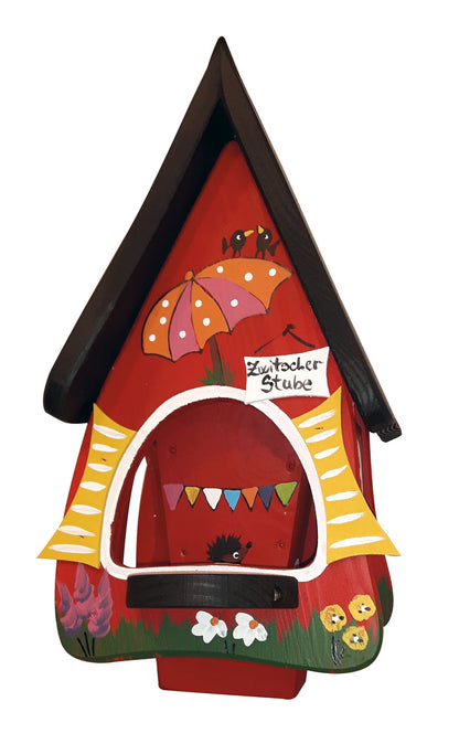 5er Set Futterhaus mit Silo - Futtervilla klein Zwitscherstube